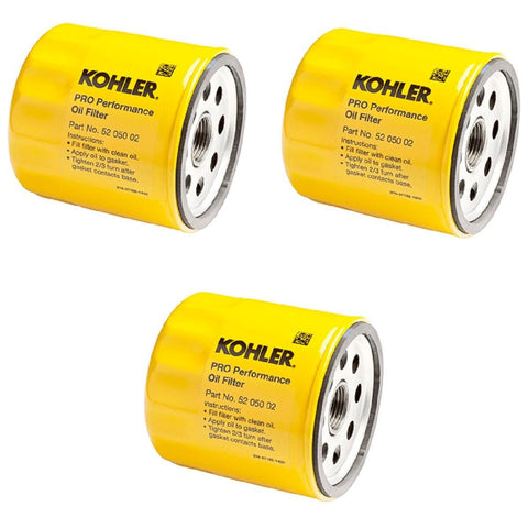 3 Pk OEM Kohler Oil Filters For 25 050 34 S, AM101207, 042366, 220-1523