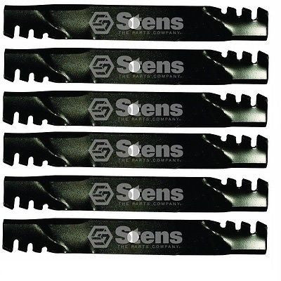 6 Gator Style Toothed Blades fit 54" Deck's fits M113518 M115496
