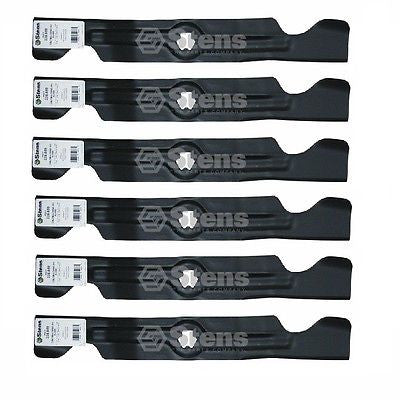 6 Pk Mulching & Hi-Lift Blades Fit Cub Cadet MTD Toro 742-04053 942-04053C