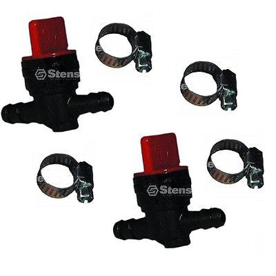 2 Inline Fuel Shutoff W/ 4 Hose Clamps For 494768 54-3150