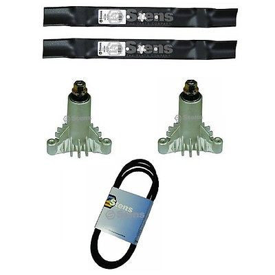 42" Deck Lawn Tractor 134149 Mulch Blades 130794 Mandrels Belt 88X1/2"