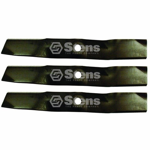 3 Medium Lift Blades Fits LX255 LX277 LX266 'C' Convertible Style 54" Deck Only