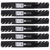 Toothed Blades Fit 601124 797696 XR7 Super Z & Hustler Z 54" Deck