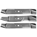 1 Set of 3 Blades Fit 742-0612 942-0611 112-0302 112-0304 46" Deck Tractors