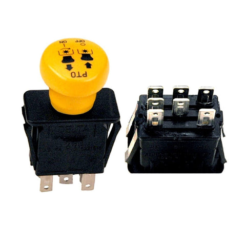 PTO Switch Fits LT1046, LT1050, SLTX1050, SLTX1054, 72504258, 247.288881, Yellow