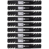 Toothed Blades Fit 601124 797696 XR7 Super Z & Hustler Z 54" Deck